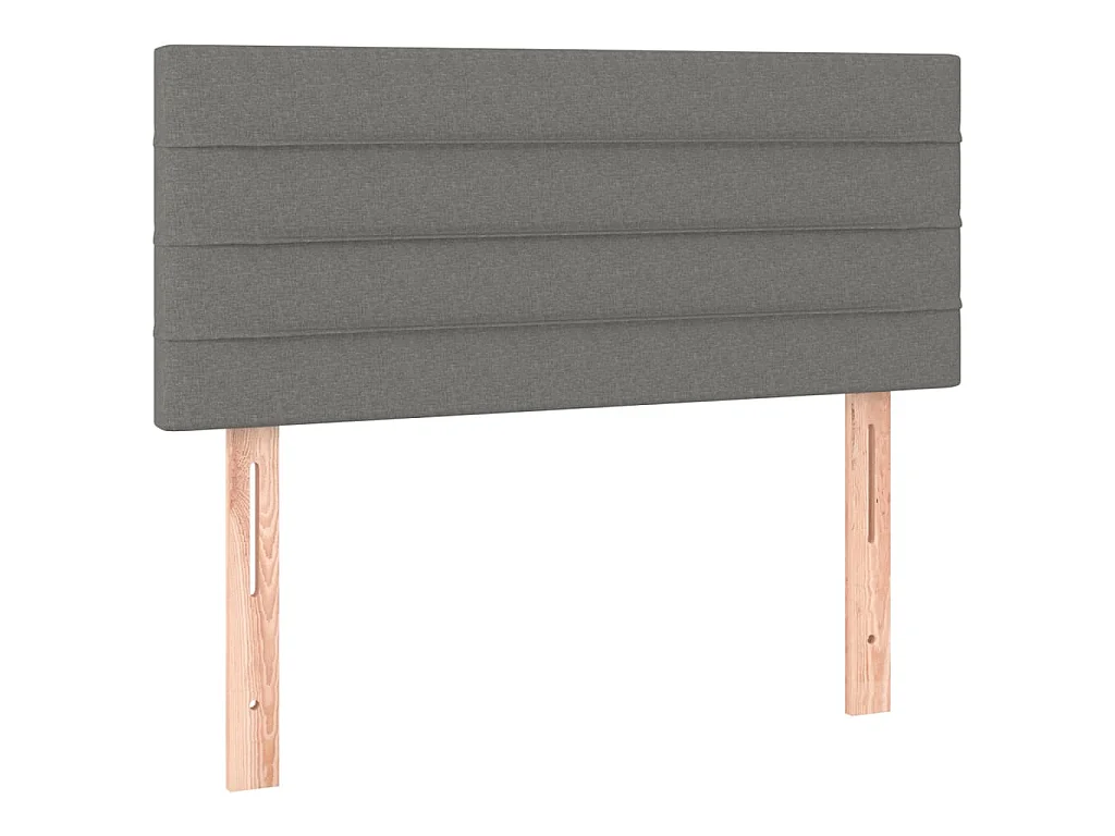 Hoofdbord LED 90x5x78/88 cm stof donkergrijs