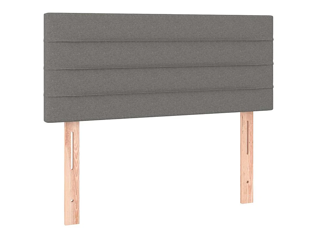 Tête de lit à LED Gris foncé 90x5x78/88 cm Tissu