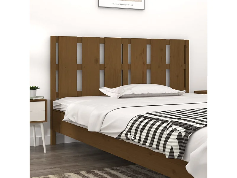 Testiera per Letto ambra 155,5x4x100 cm Legno Massello di Pino
