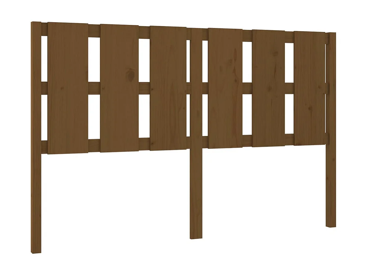 Tête de lit Marron miel 155,5x4x100 cm Bois massif de pin