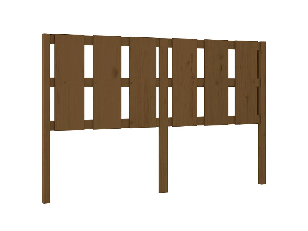 Tête de lit Marron miel 155,5x4x100 cm Bois massif de pin
