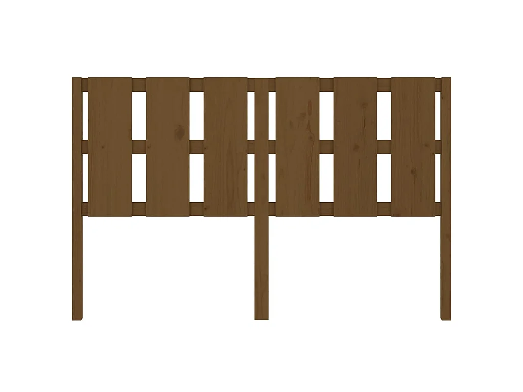 Tête de lit Marron miel 155,5x4x100 cm Bois massif de pin