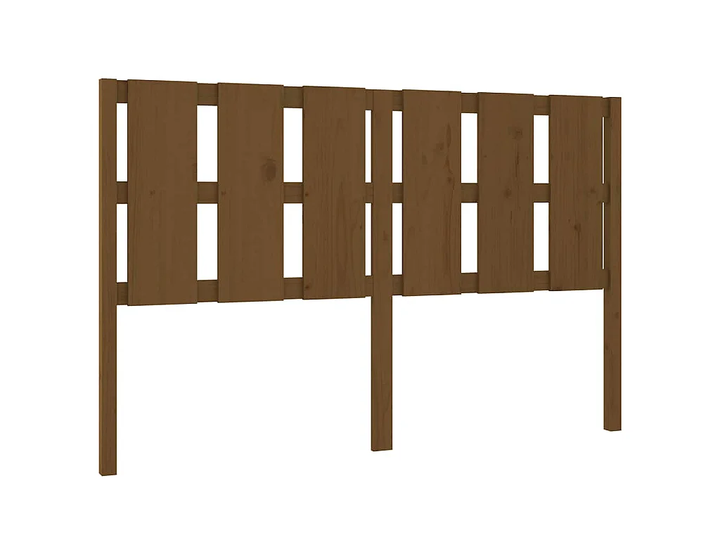 Tête de lit Marron miel 155,5x4x100 cm Bois massif de pin
