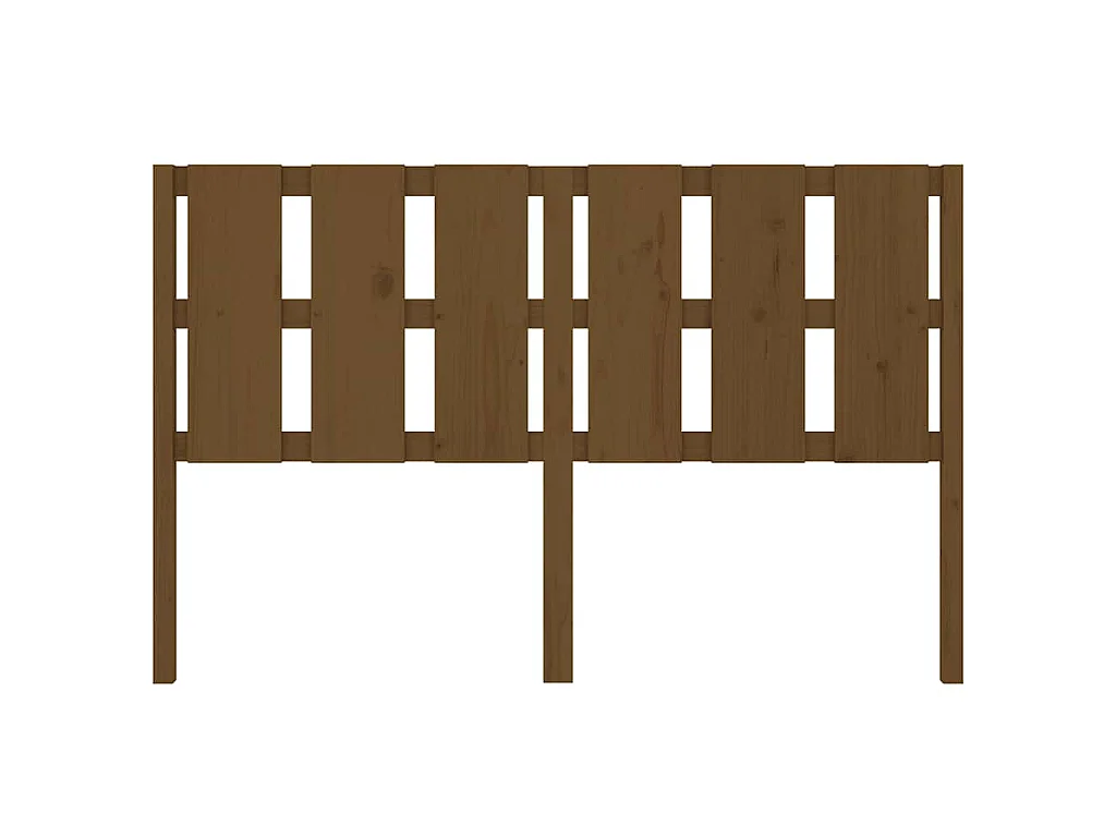Tête de lit Marron miel 155,5x4x100 cm Bois massif de pin