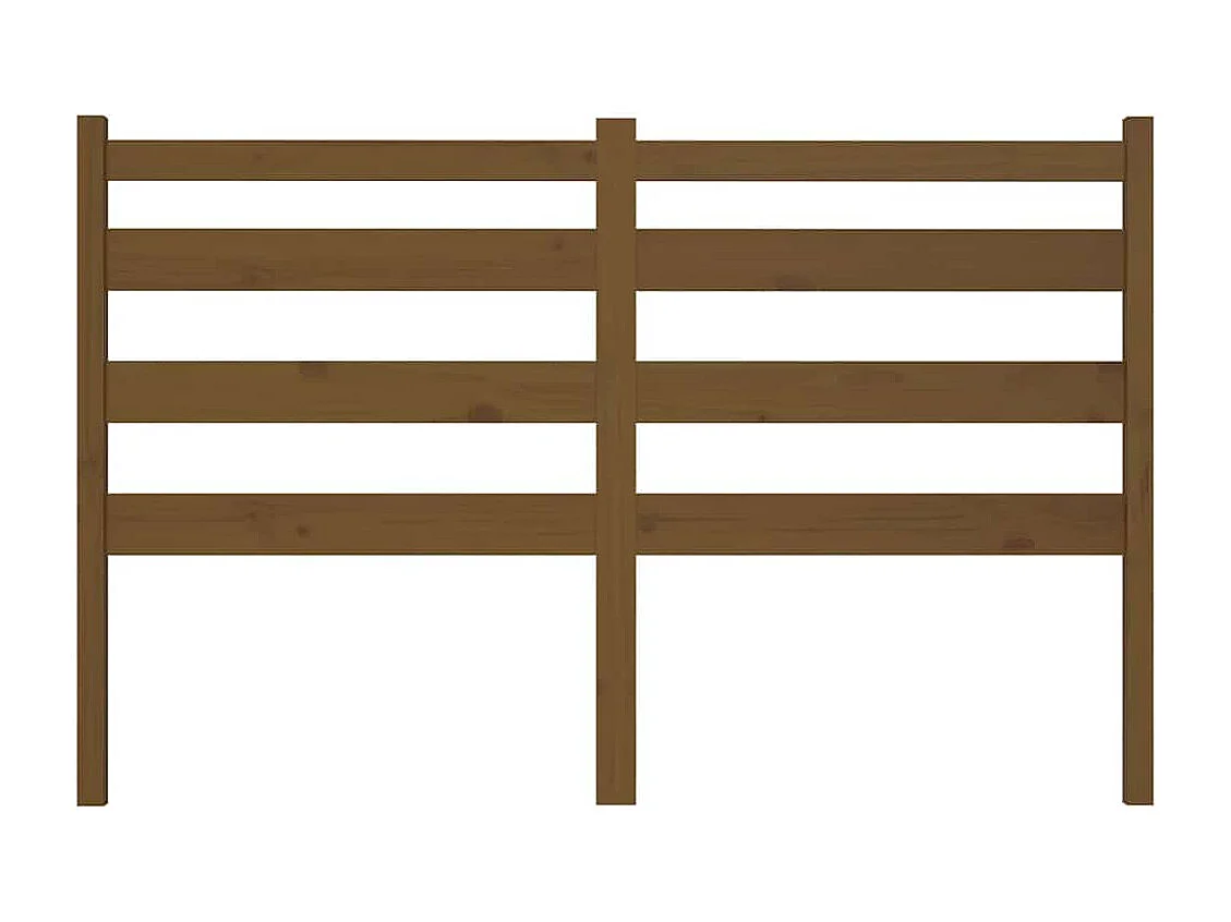 Kopfteil Honigbraun 166x4x100 cm Massivholz Kiefer