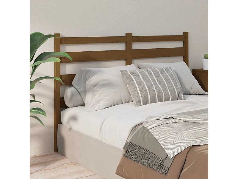 Hoofdbord 166x4x100 cm massief grenenhout honingbruin