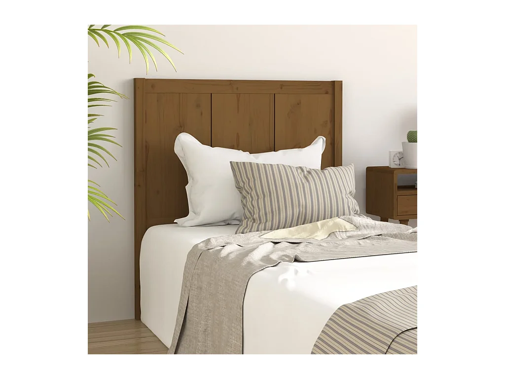 Tête de lit Marron miel 95,5x4x100 cm Bois massif de pin