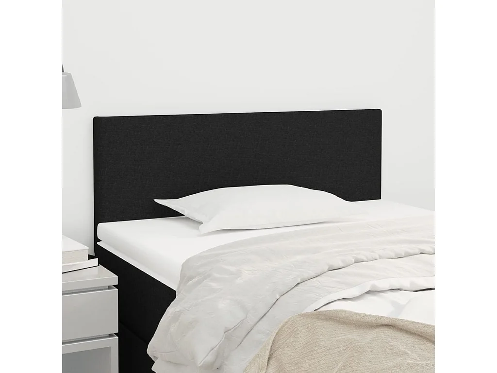 Cabeceira de cama tecido 100x5x78/88 cm preto