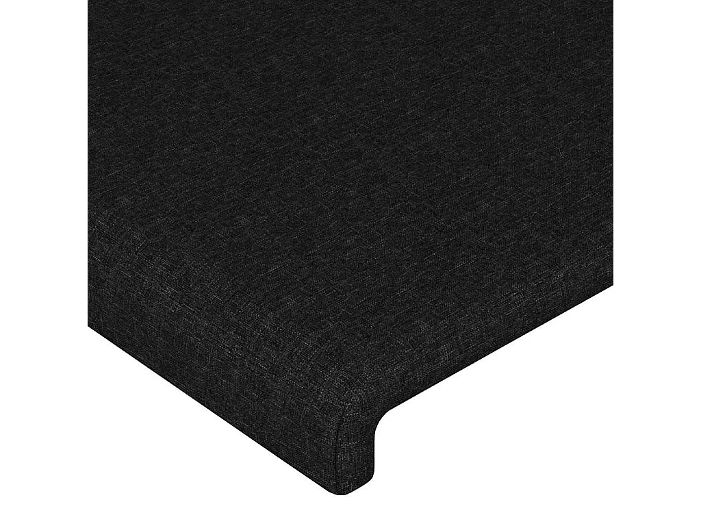 Cabeceira de cama tecido 100x5x78/88 cm preto