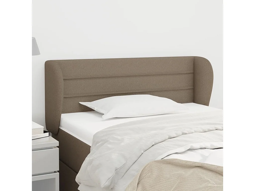 Testiera ad Orecchio Tortora 93x23x78/88 cm in Tessuto
