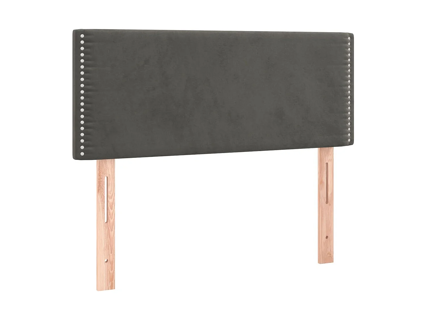 Tête de lit à LED Gris foncé 80x5x78/88 cm Velours