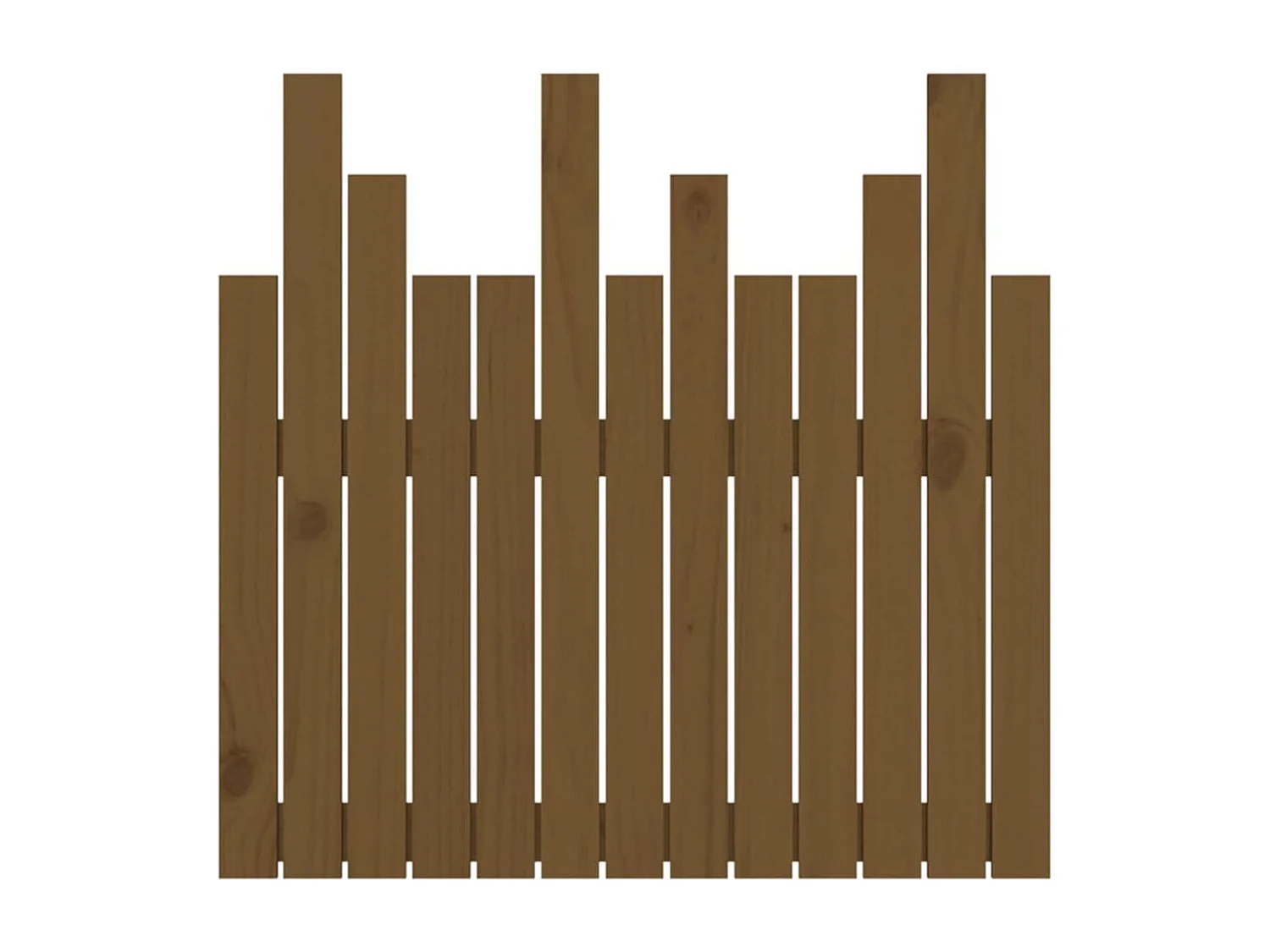 Tête de lit murale Marron miel 82,5x3x80 cm Bois massif de pin