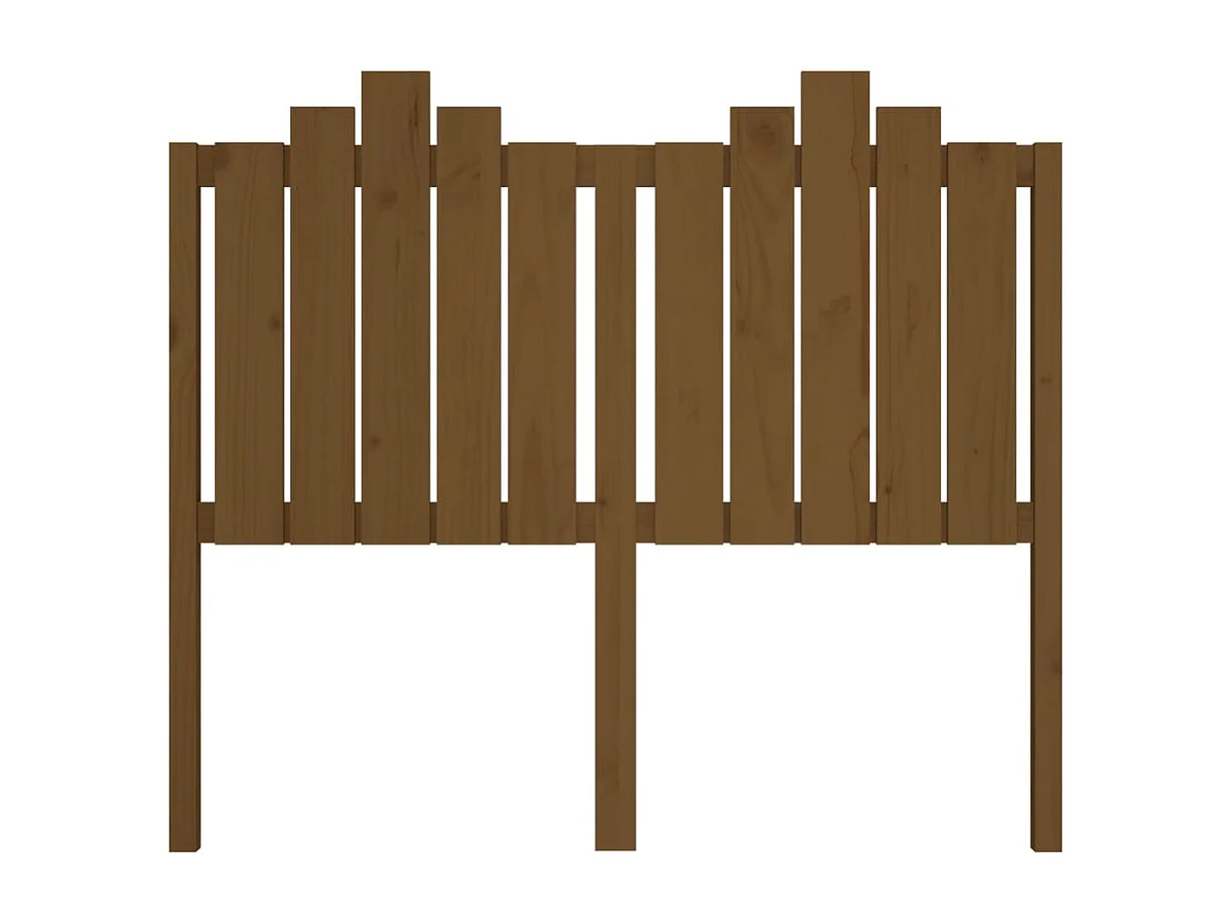 Kopfteil Honigbraun 126x4x110 cm Massivholz Kiefer