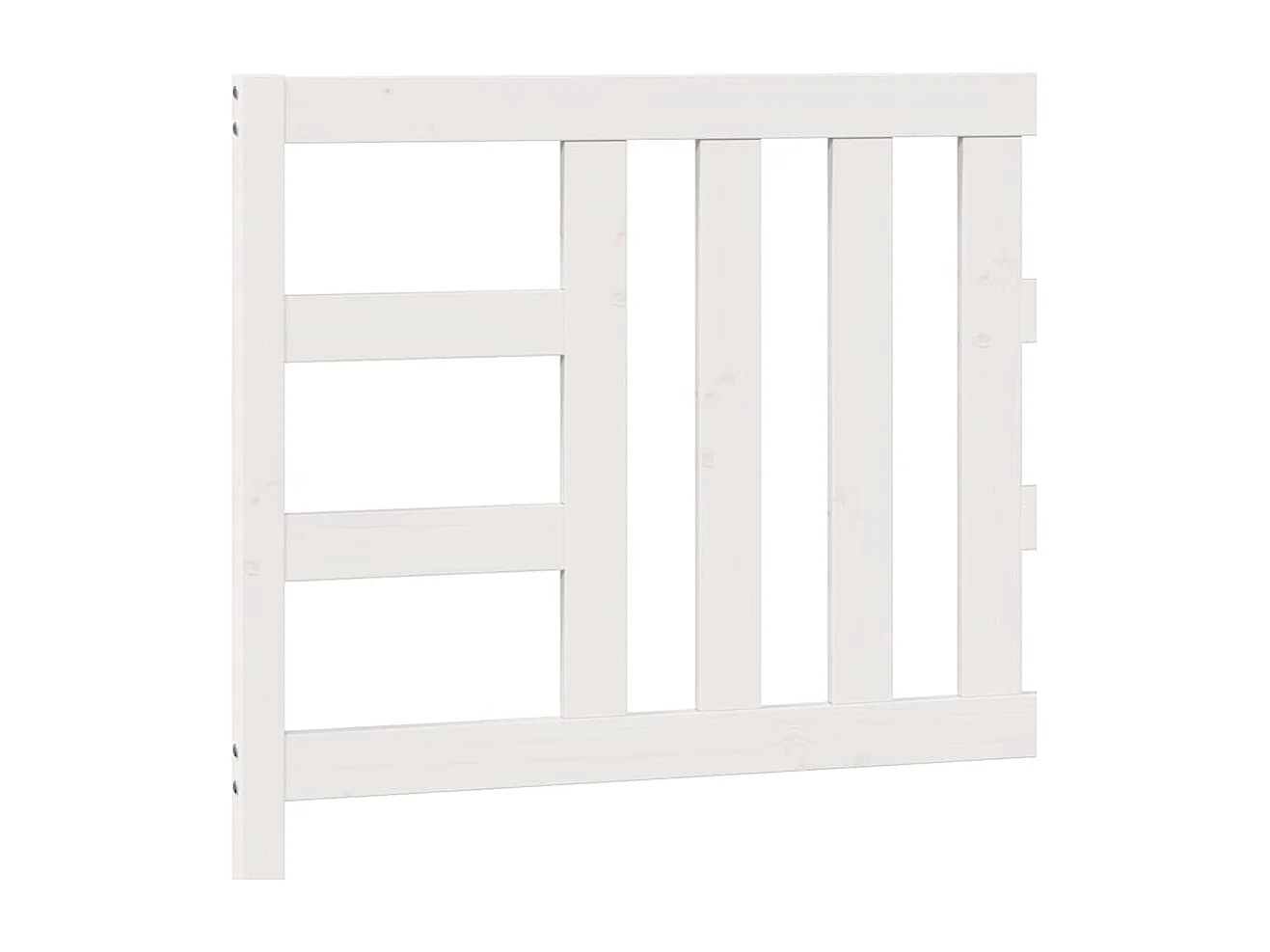 Tête de lit Blanc 206x4x100 cm Bois massif de pin