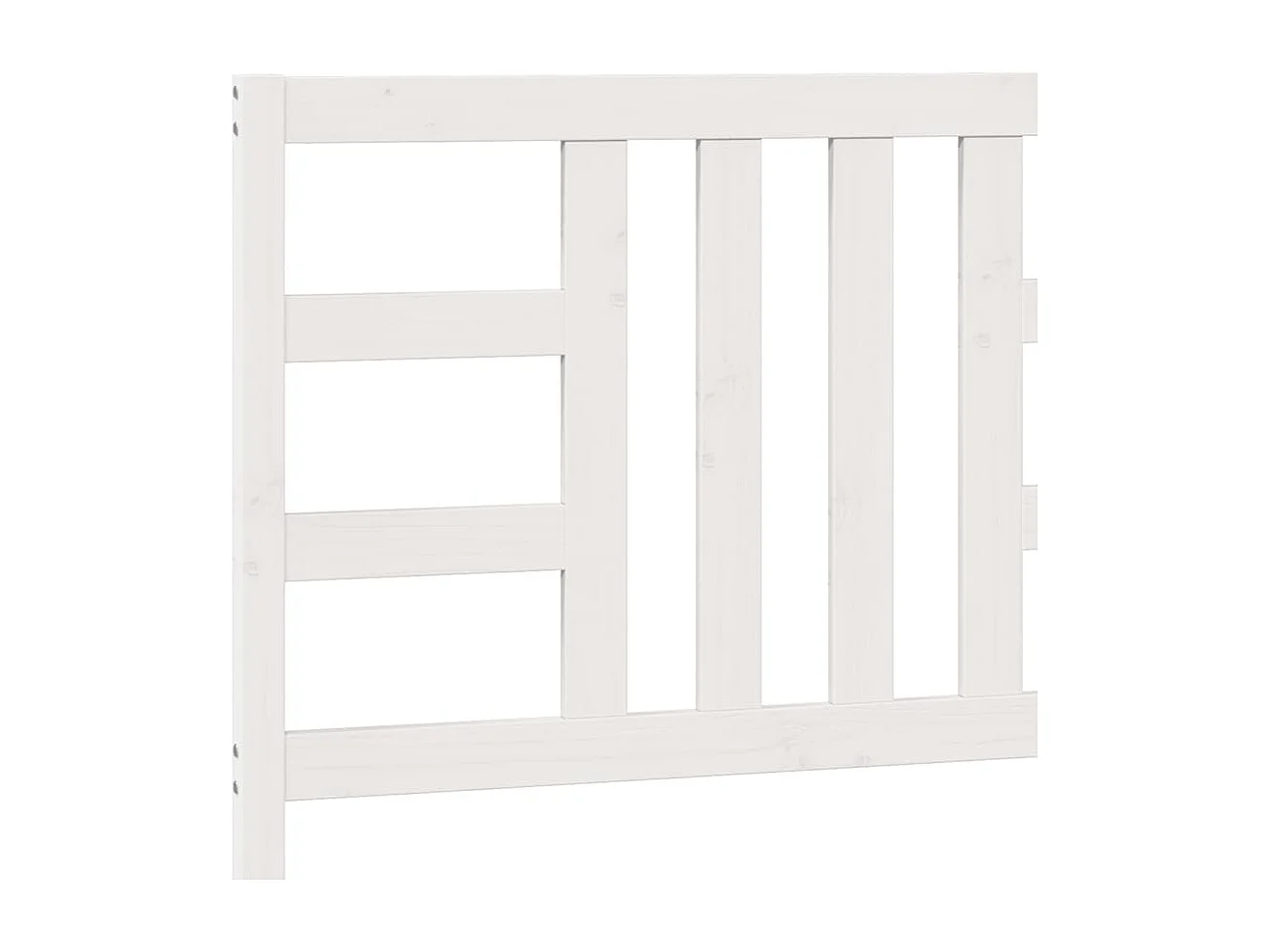 Hoofdbord 206x4x100 cm massief grenenhout wit