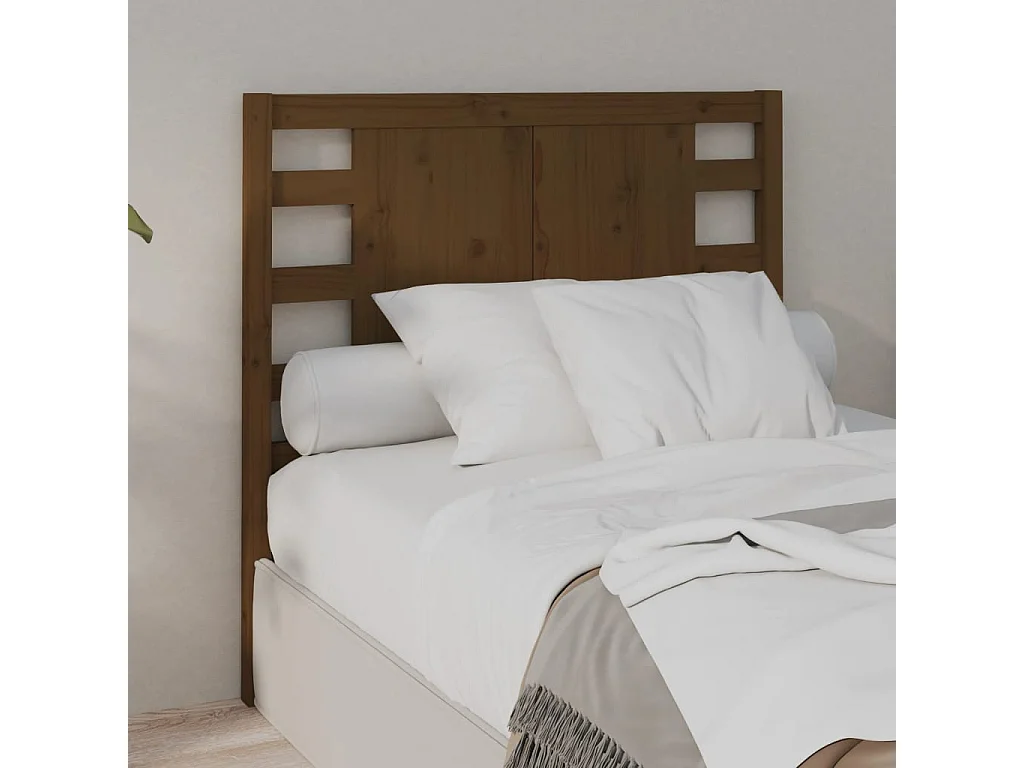 Tête de lit Marron miel 96x4x100 cm Bois massif de pin