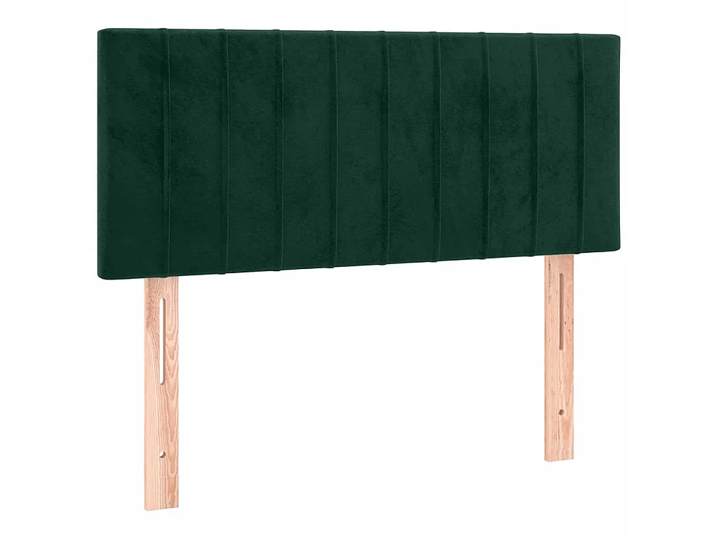 Tête de lit à LED Vert foncé 90x5x78/88 cm Velours