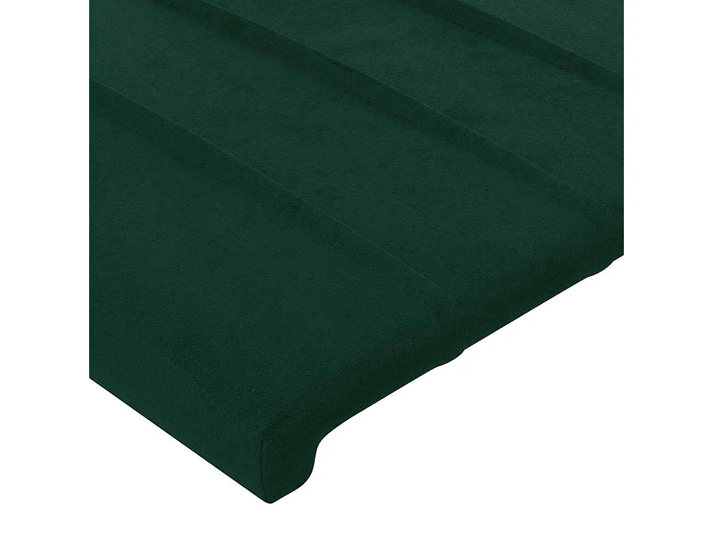 Tête de lit à LED Vert foncé 90x5x78/88 cm Velours