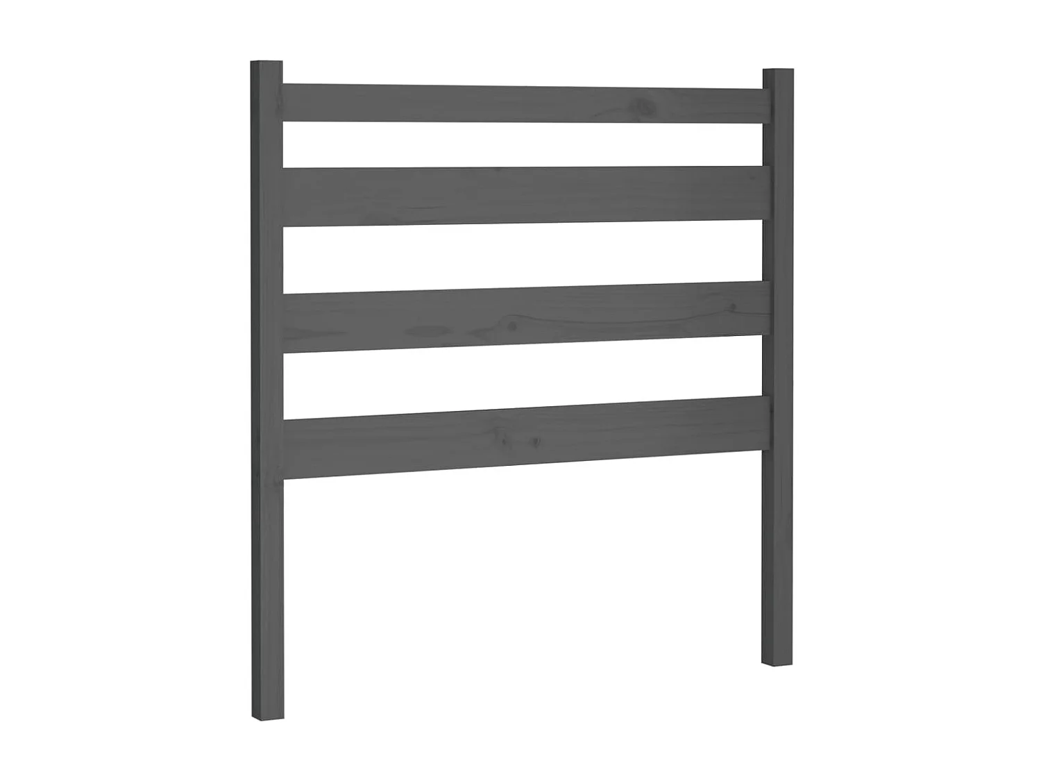 Tête de lit Gris 96x4x100 cm Bois massif de pin