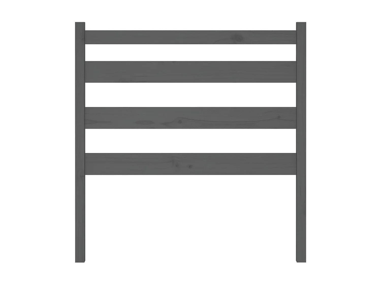 Tête de lit Gris 96x4x100 cm Bois massif de pin