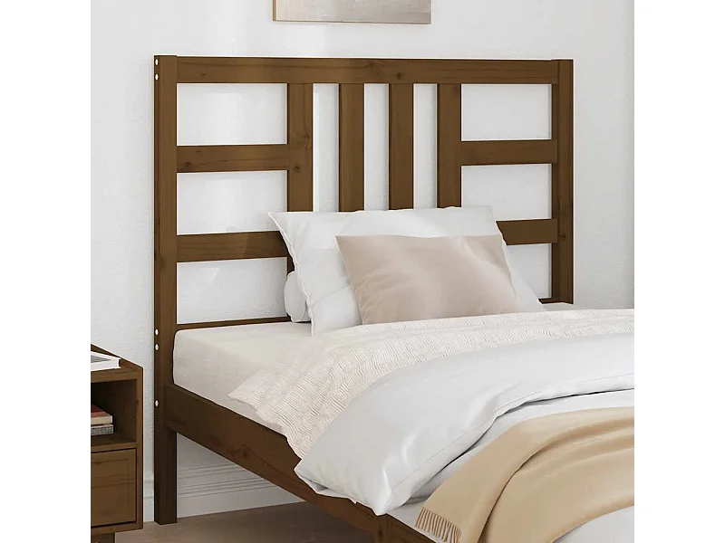 Tête de lit Marron miel 106x4x100 cm Bois massif de pin