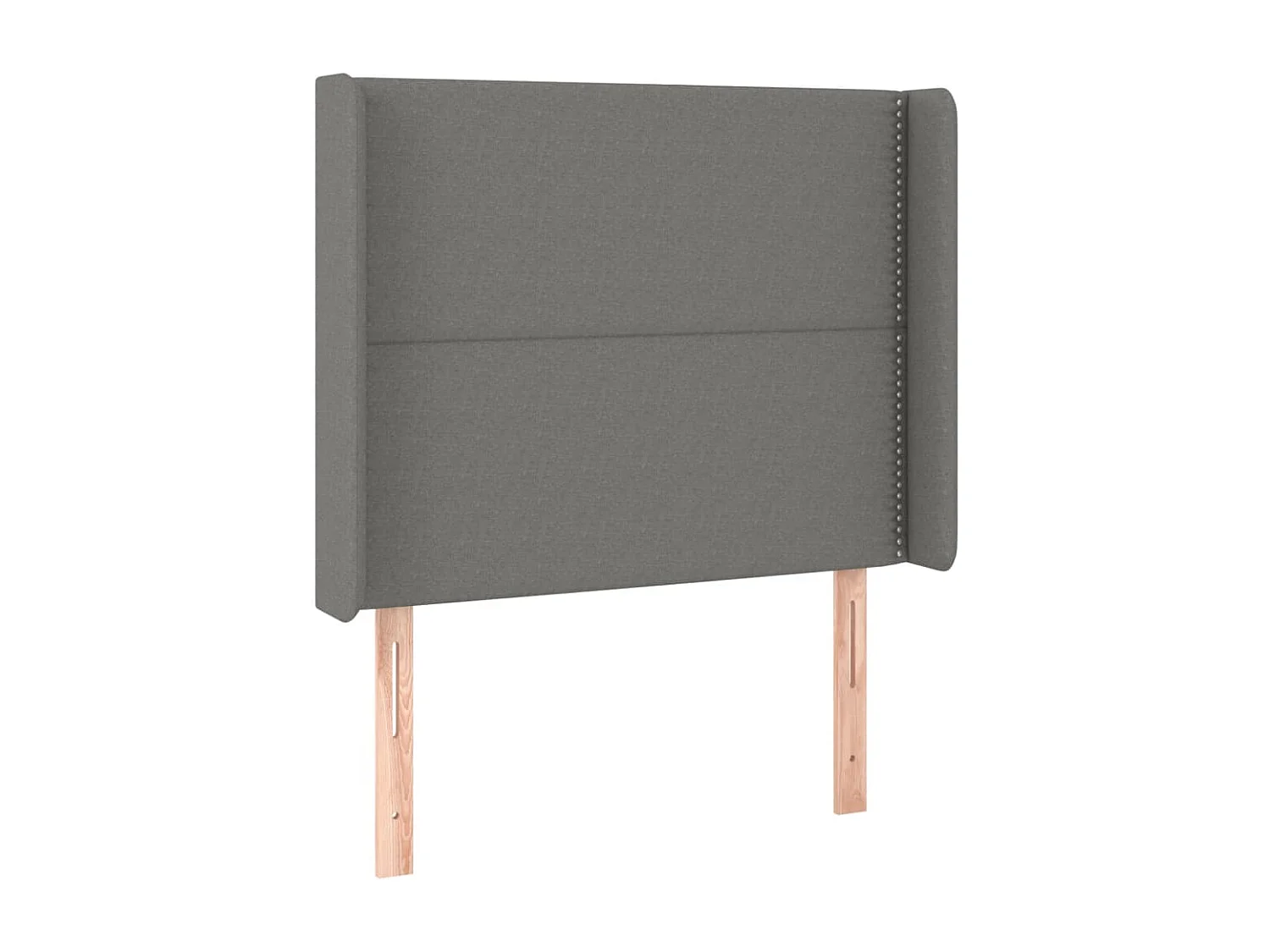 Kopfteil mit Ohren Dunkelgrau 103x16x118/128 cm Stoff