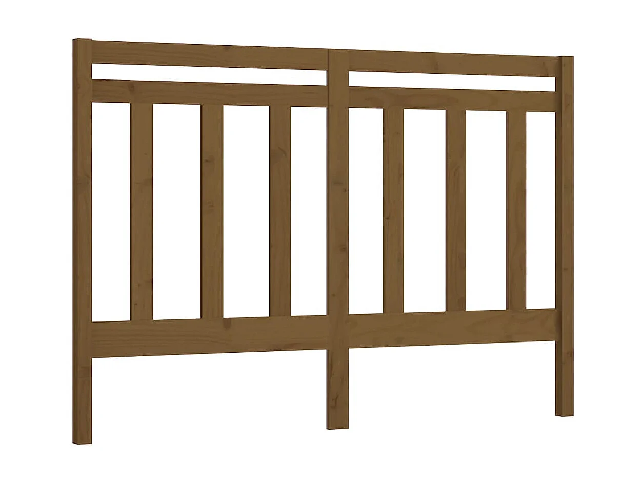 Tête de lit Marron miel 146x4x100 cm Bois massif de pin