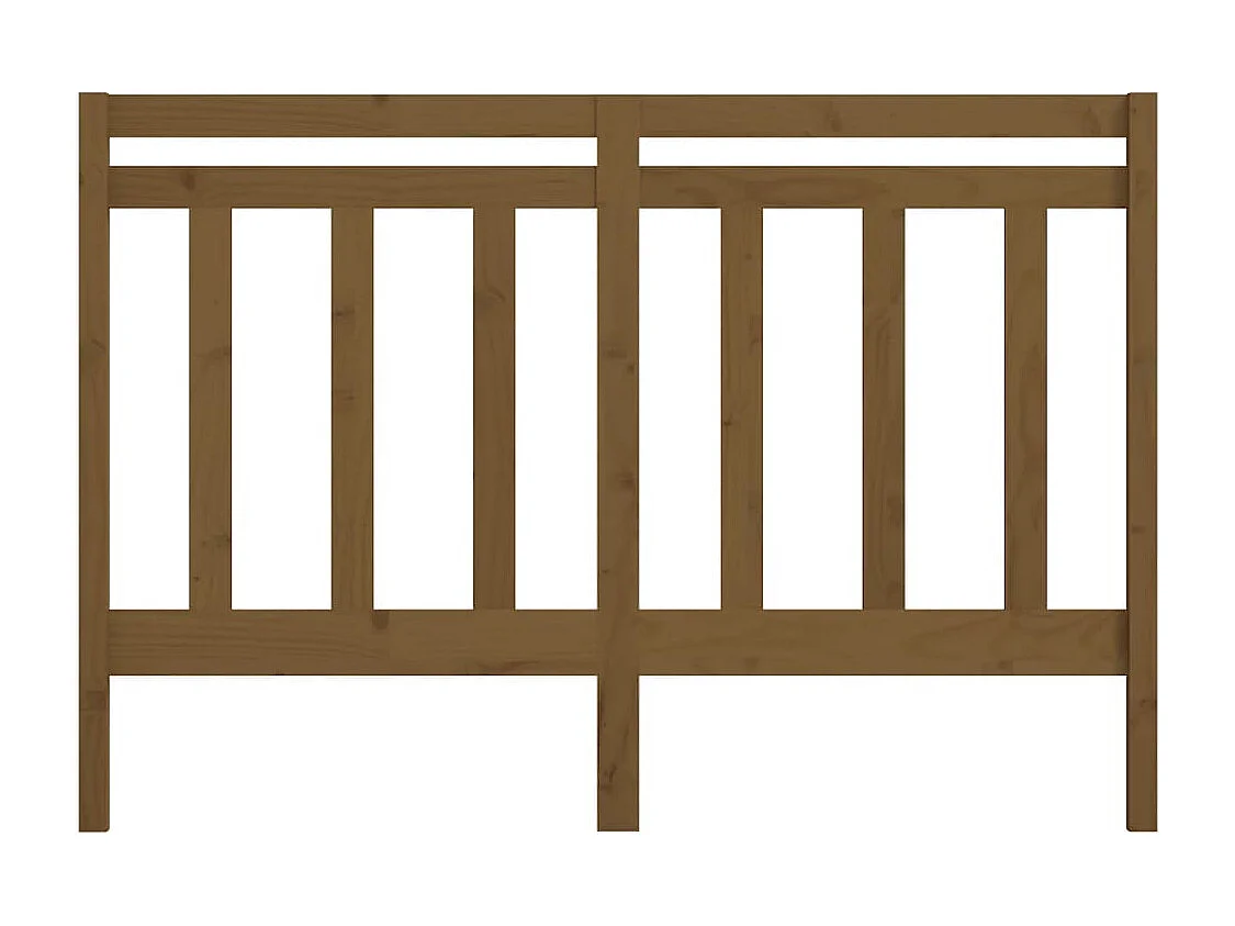 Tête de lit Marron miel 146x4x100 cm Bois massif de pin