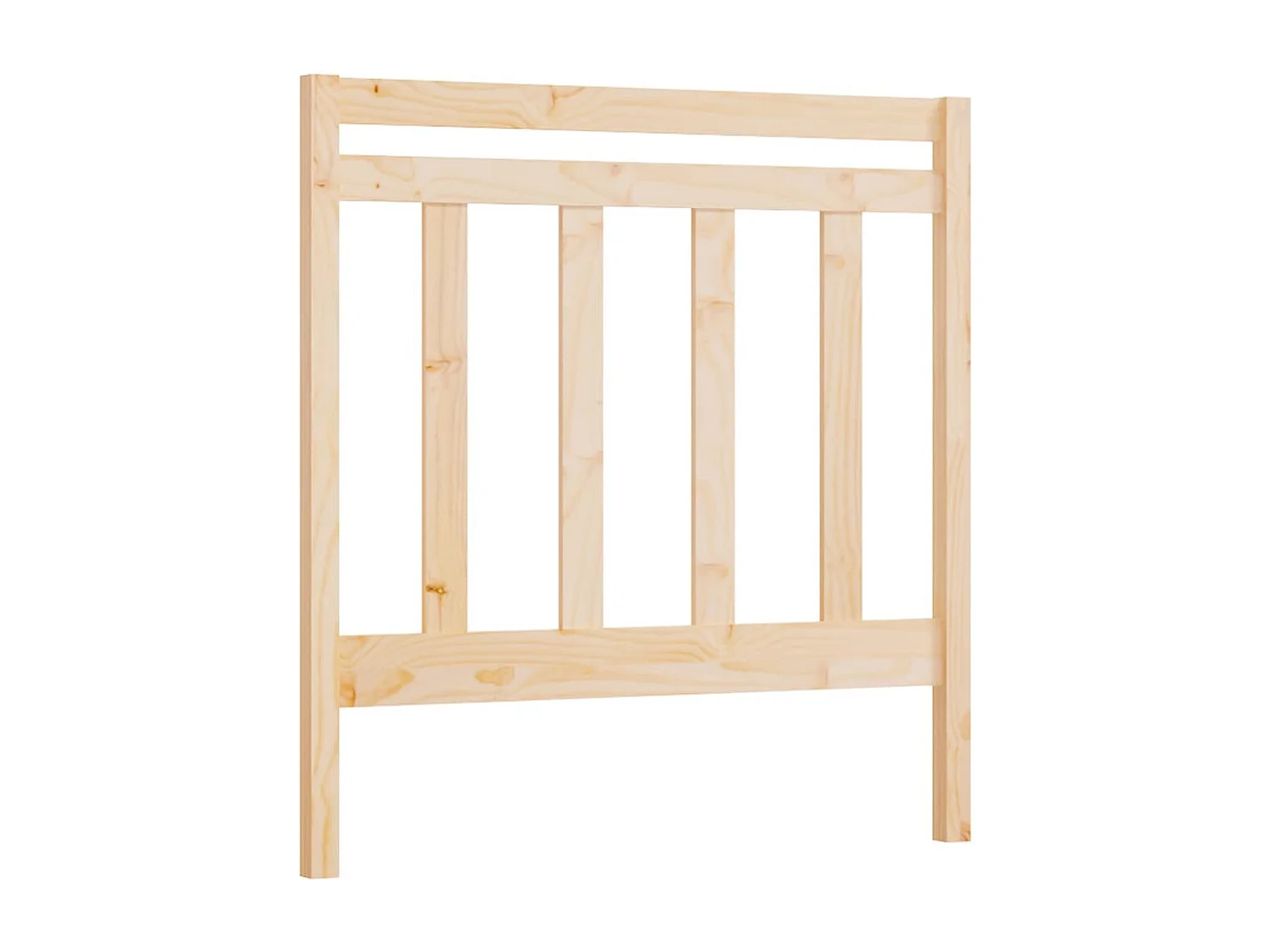 Testiera per Letto 95x4x100 cm in Legno Massello di Pino