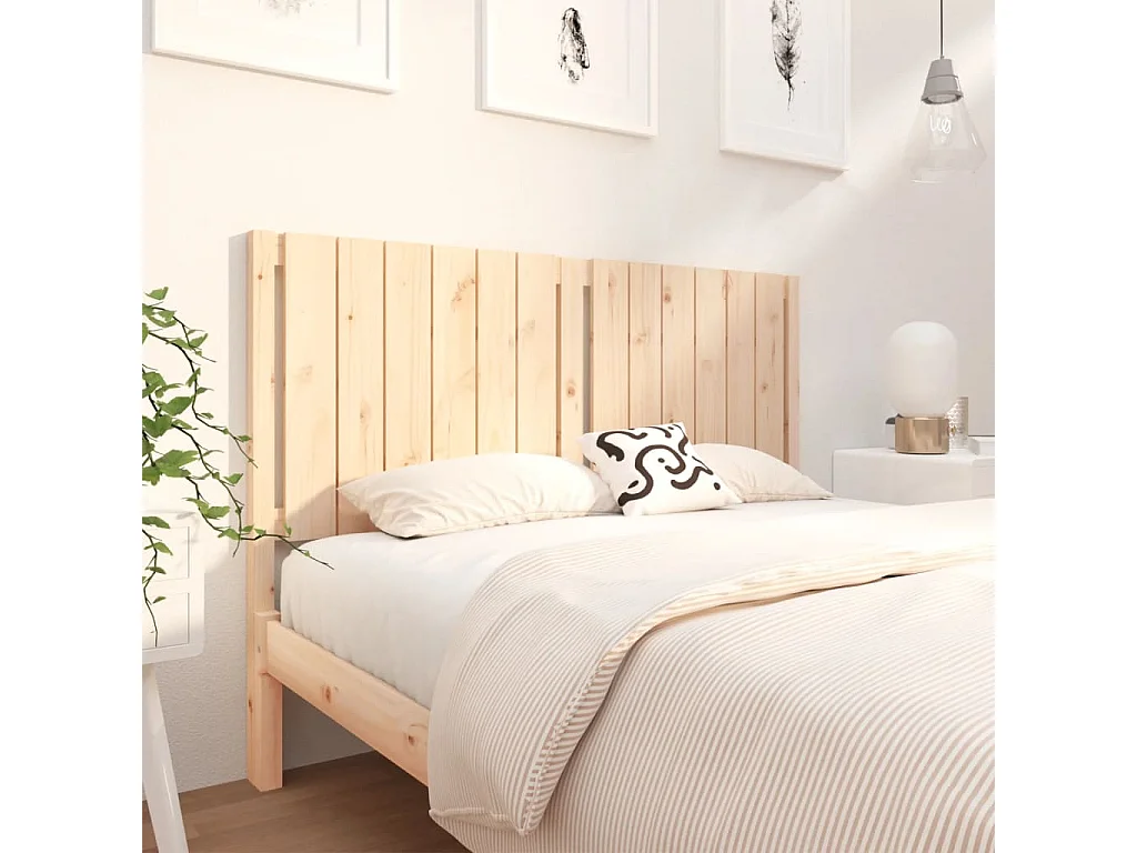 Kopfteil 145,5x4x100 cm Massivholz Kiefer