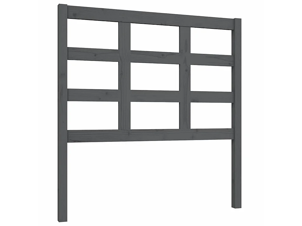 Tête de lit Gris 95,5x4x100 cm Bois massif de pin