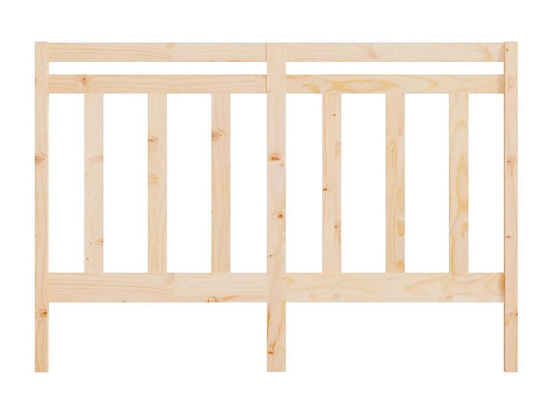 Testiera per Letto 141x4x100 cm in Legno Massello di Pino