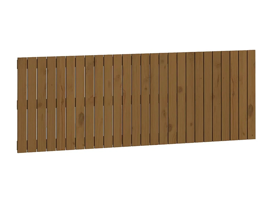 Tête de lit murale Marron miel 166x3x60 cm Bois massif de pin