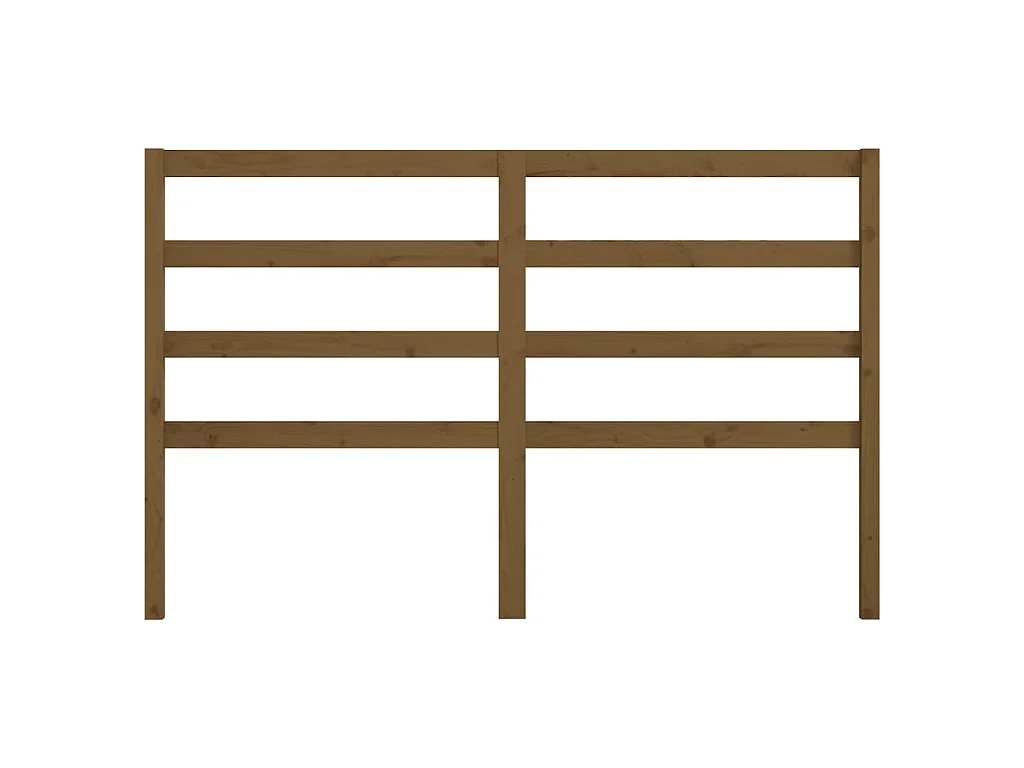 Tête de lit Marron miel 146x4x100 cm Bois massif de pin