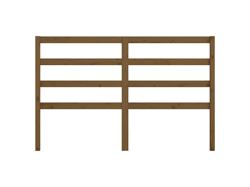 Tête de lit Marron miel 146x4x100 cm Bois massif de pin