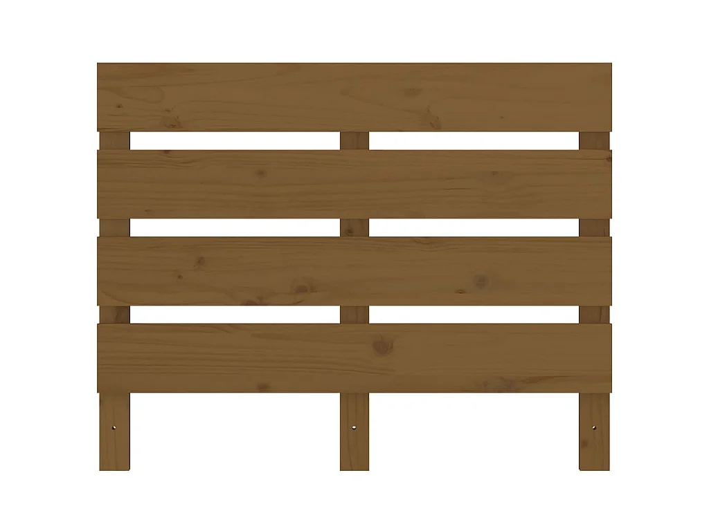 Hoofdbord 100x3x80 cm massief grenenhout honingbruin