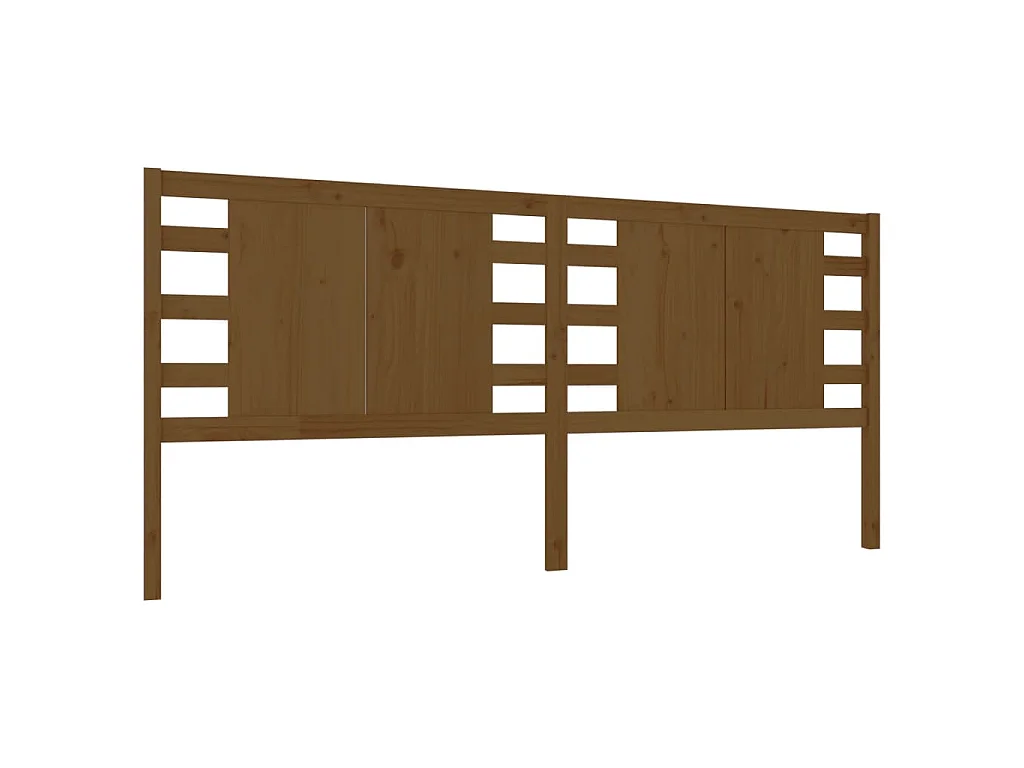 Tête de lit Marron miel 126x4x100 cm Bois massif de pin