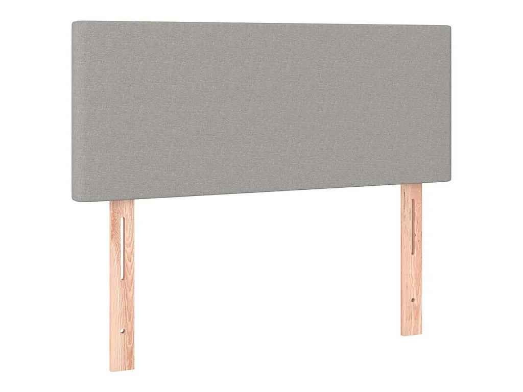 Hoofdbord LED 90x5x78/88 cm stof lichtgrijs