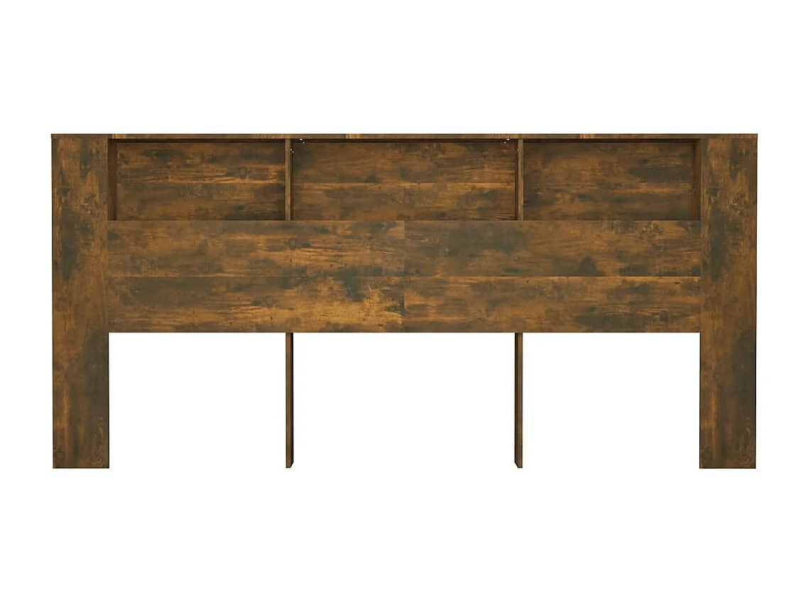 Testiera con Scomparti Rovere Fumo 220x18,5x104,5 cm