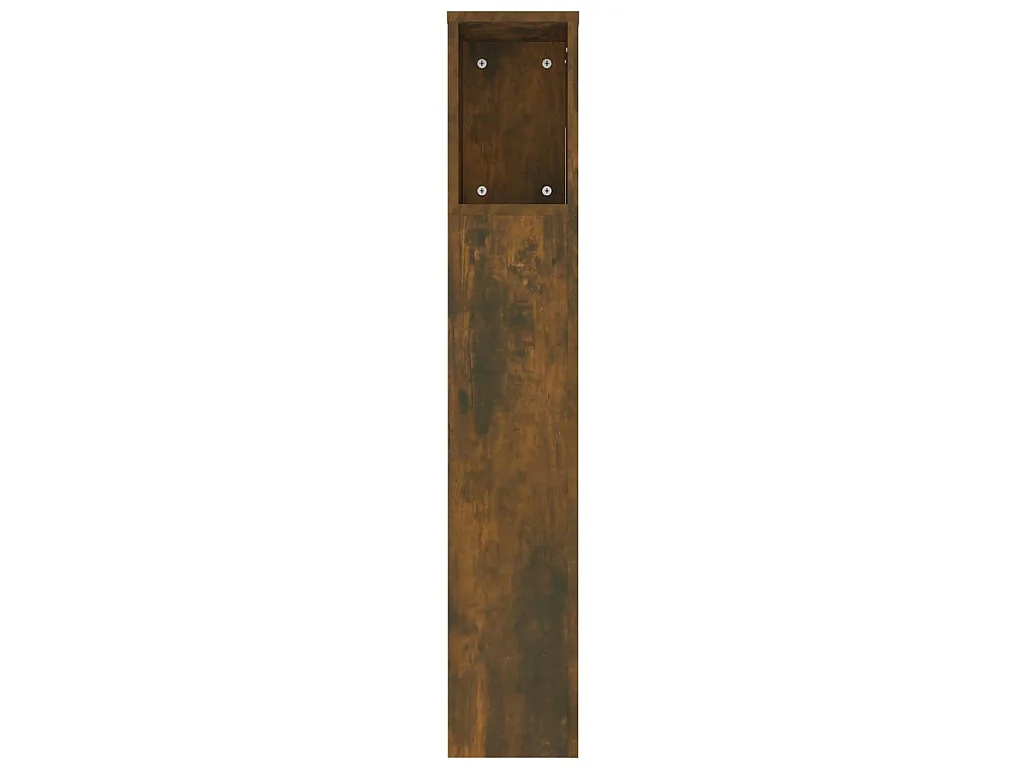 Armoire de tête de lit Chêne fumé 220x18,5x104,5 cm