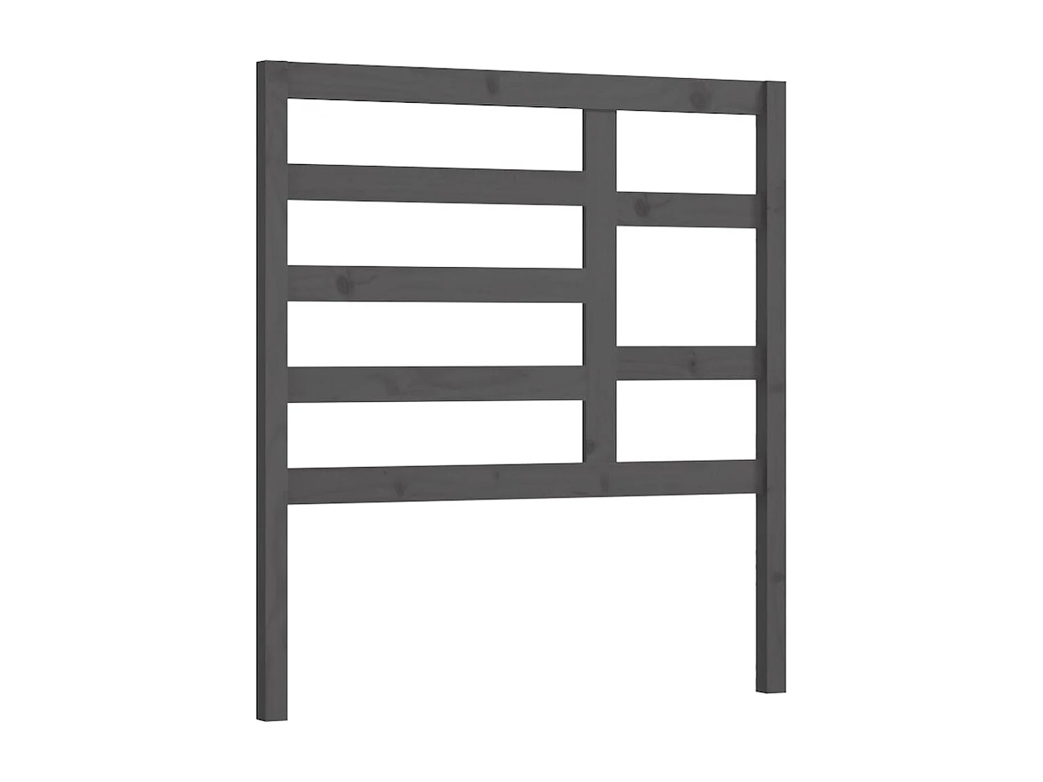Tête de lit Gris 81x4x104 cm Bois massif de pin