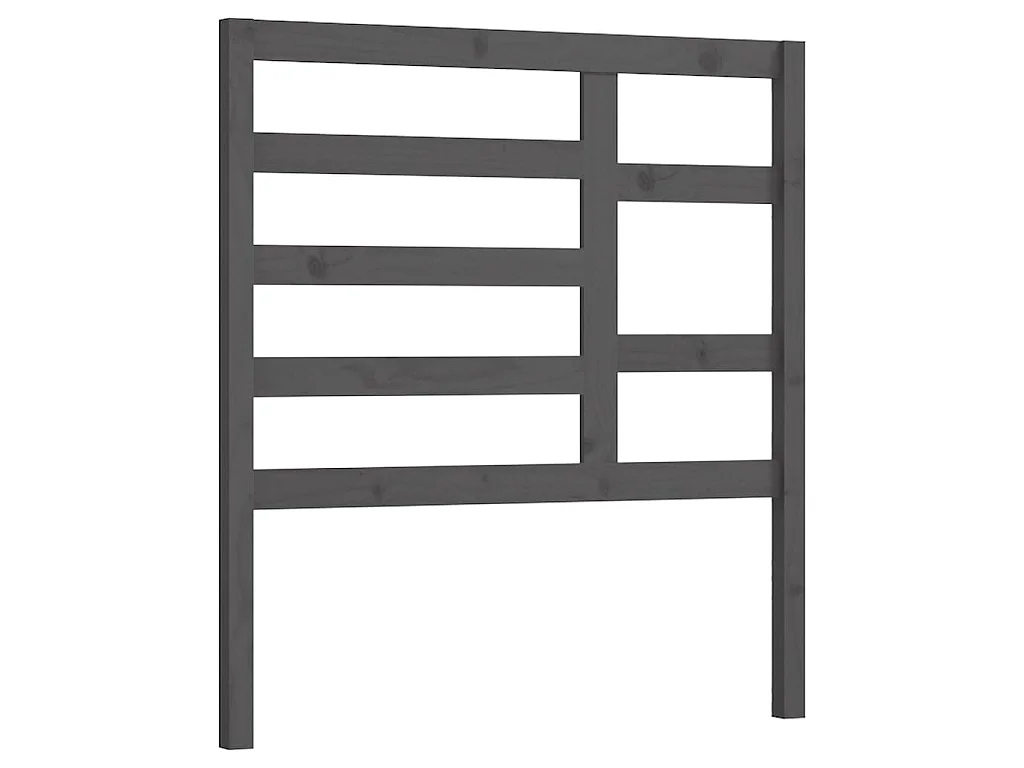 Tête de lit Gris 81x4x104 cm Bois massif de pin