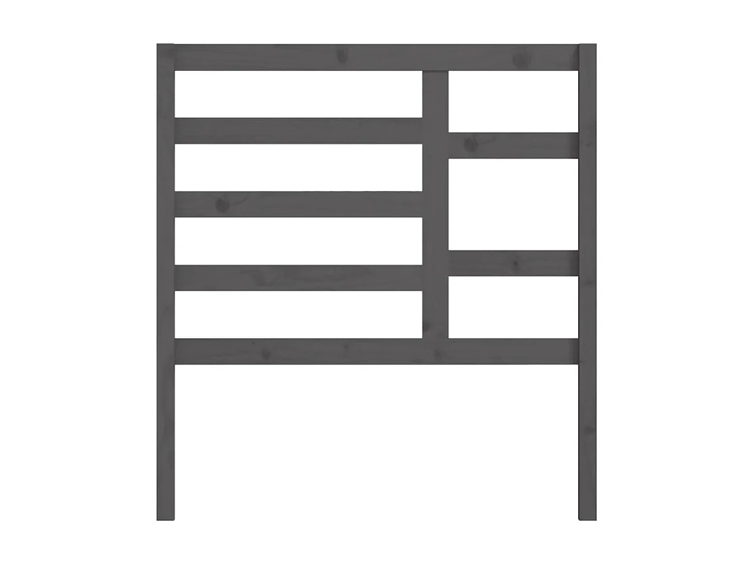 Tête de lit Gris 81x4x104 cm Bois massif de pin
