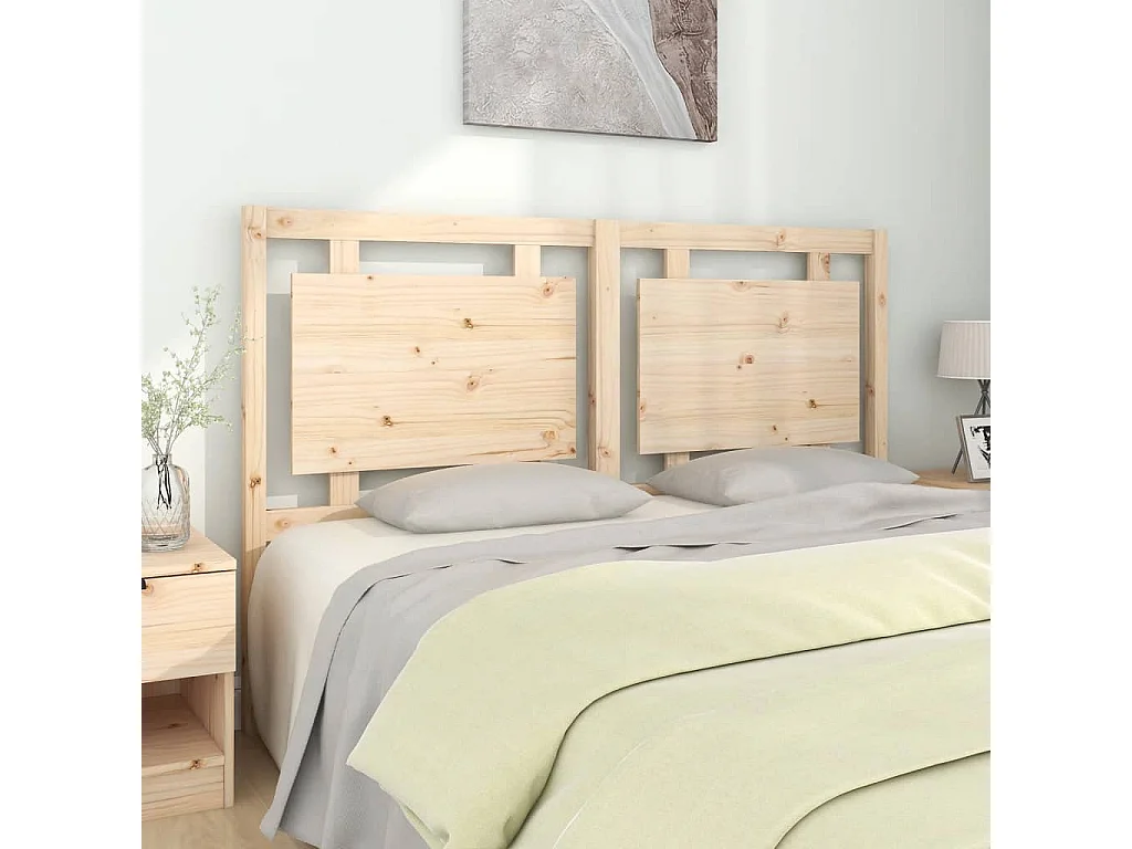 Tête de lit 155,5x4x100 cm Bois massif de pin