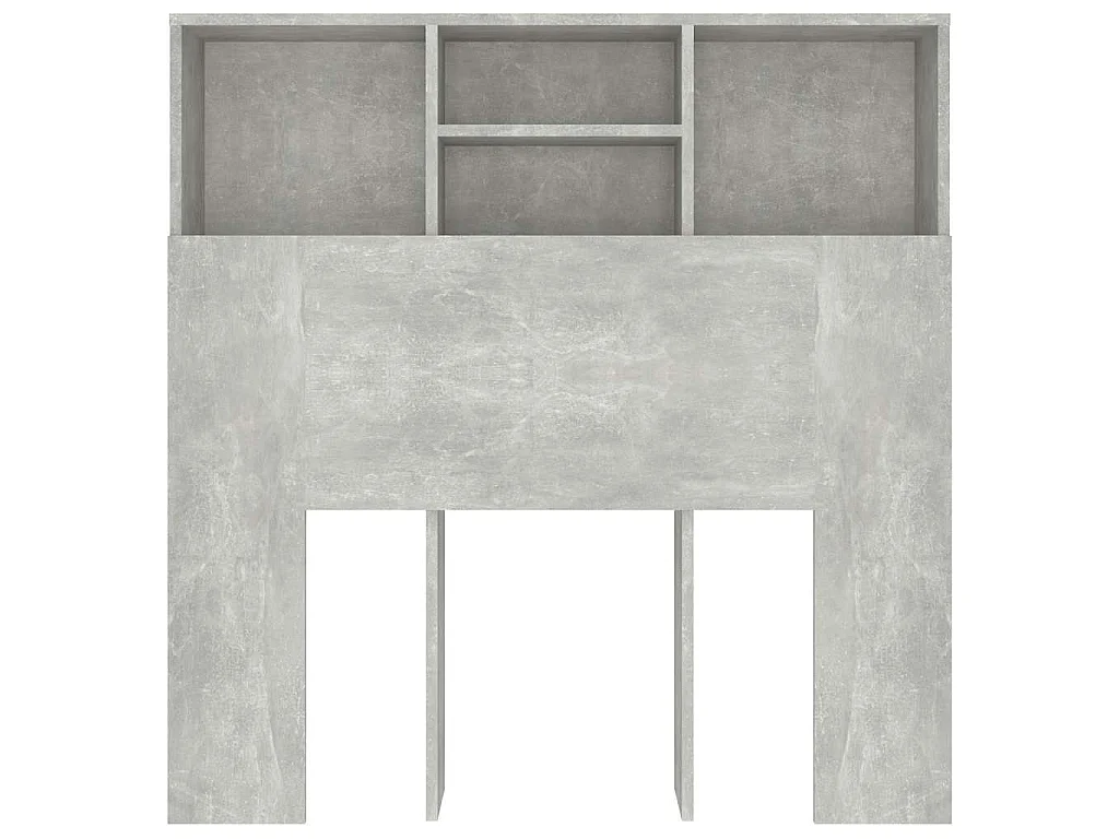 Armário de cabeceira 100x19x103,5 cm cinzento cimento