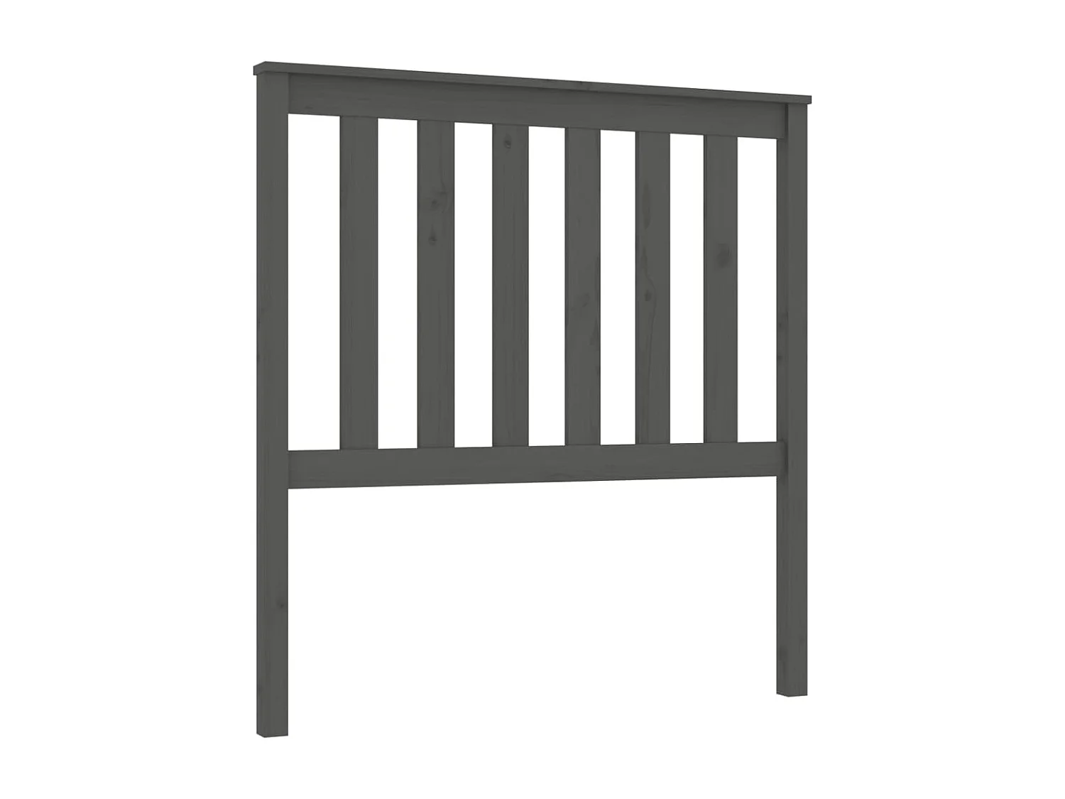 Cabeceira de cama 96x6x101 cm pinho maciço cinzento