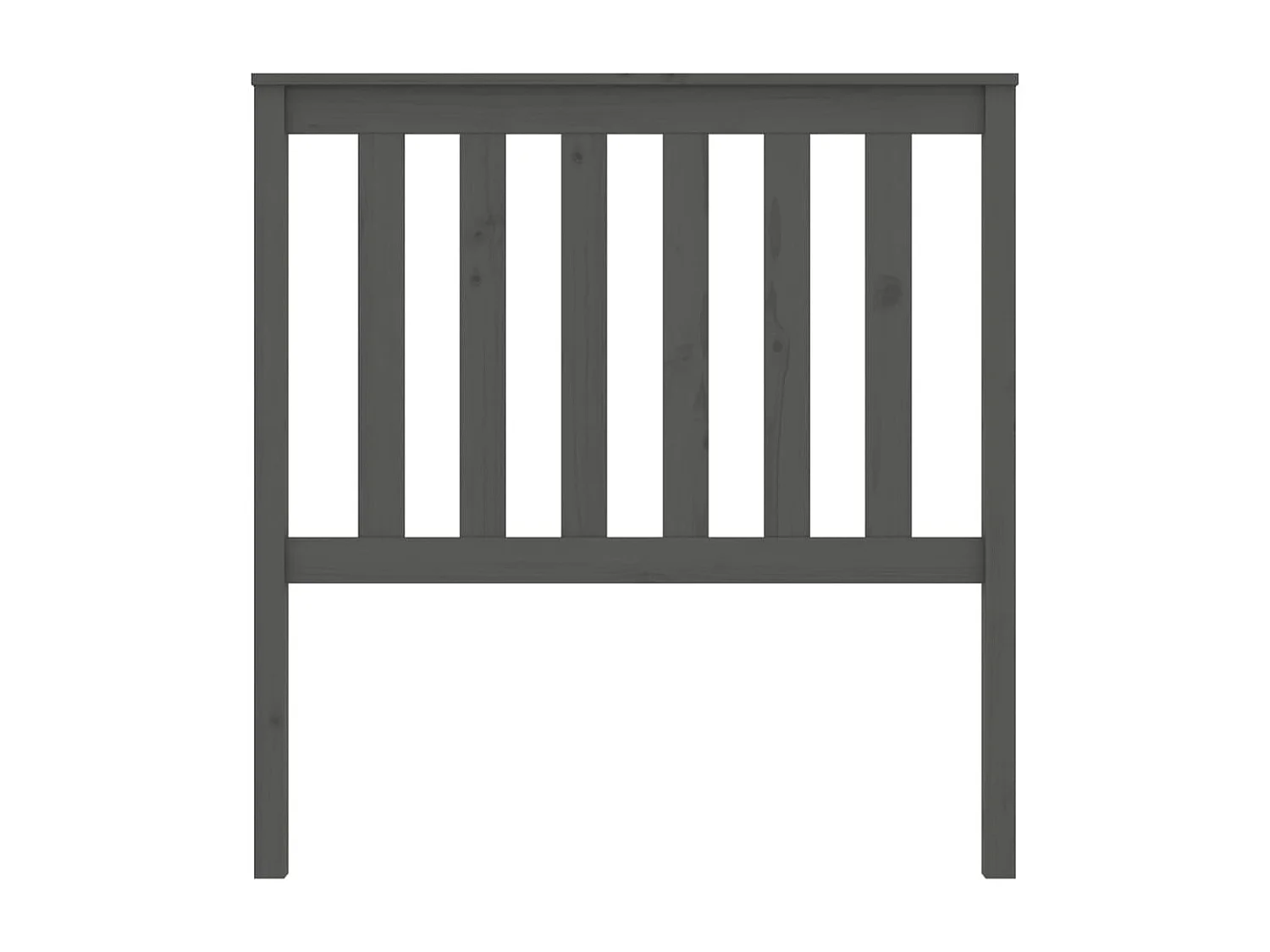 Hoofdbord 96x6x101 cm massief grenenhout grijs