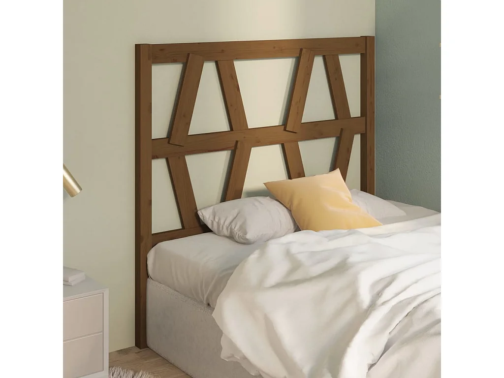 Tête de lit Marron miel 81x4x100 cm Bois massif de pin