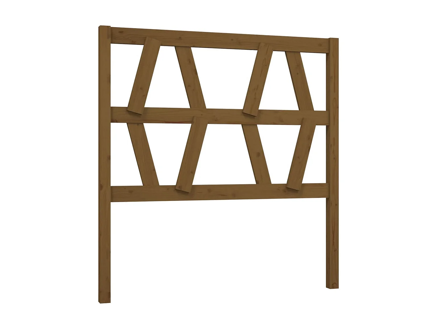 Hoofdbord 81x4x100 cm massief grenenhout honingbruin