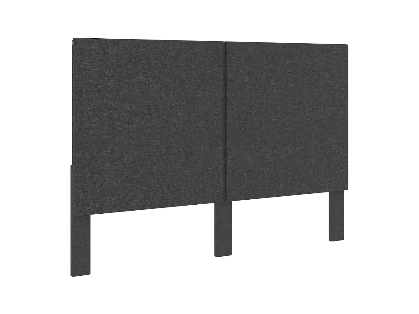 Kopfteil Dunkelgrau Stoff 140×200 cm